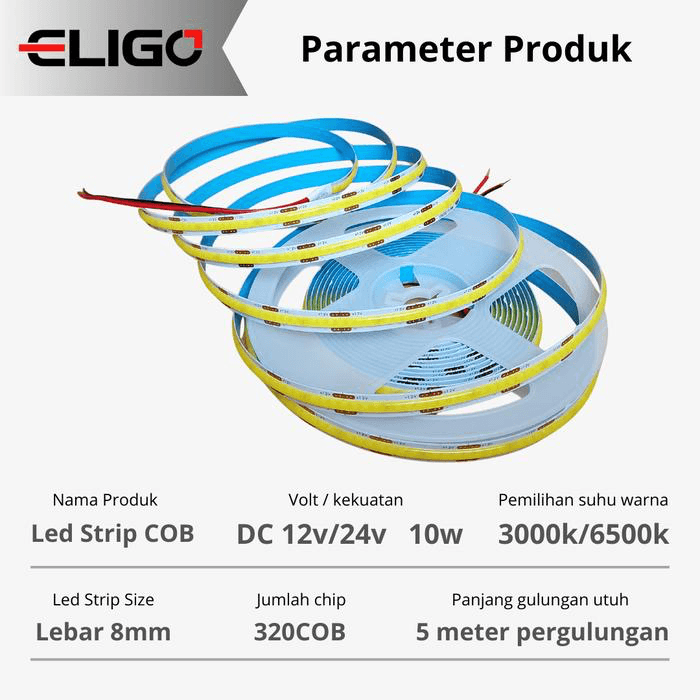 COB-320D LED Strip 24V 10W 6500K detail 17