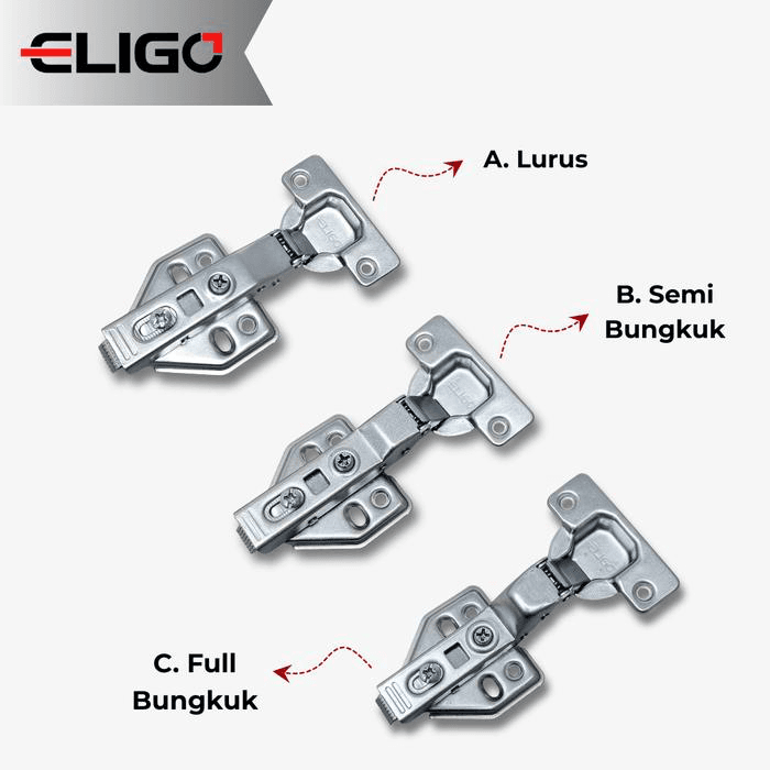 Engsel Sendok Lurus 2D Dan 3D detail 24
